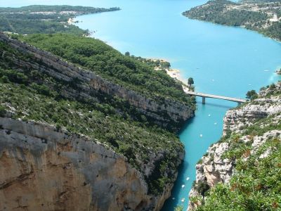 Der Lac de Ste. Croix in Frankreich.