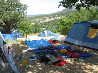 Camping in der Provence.