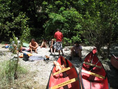 Kanutour in der Provence.