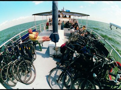 Das Schiff bietet gengend Platz fr alle Fahrrder